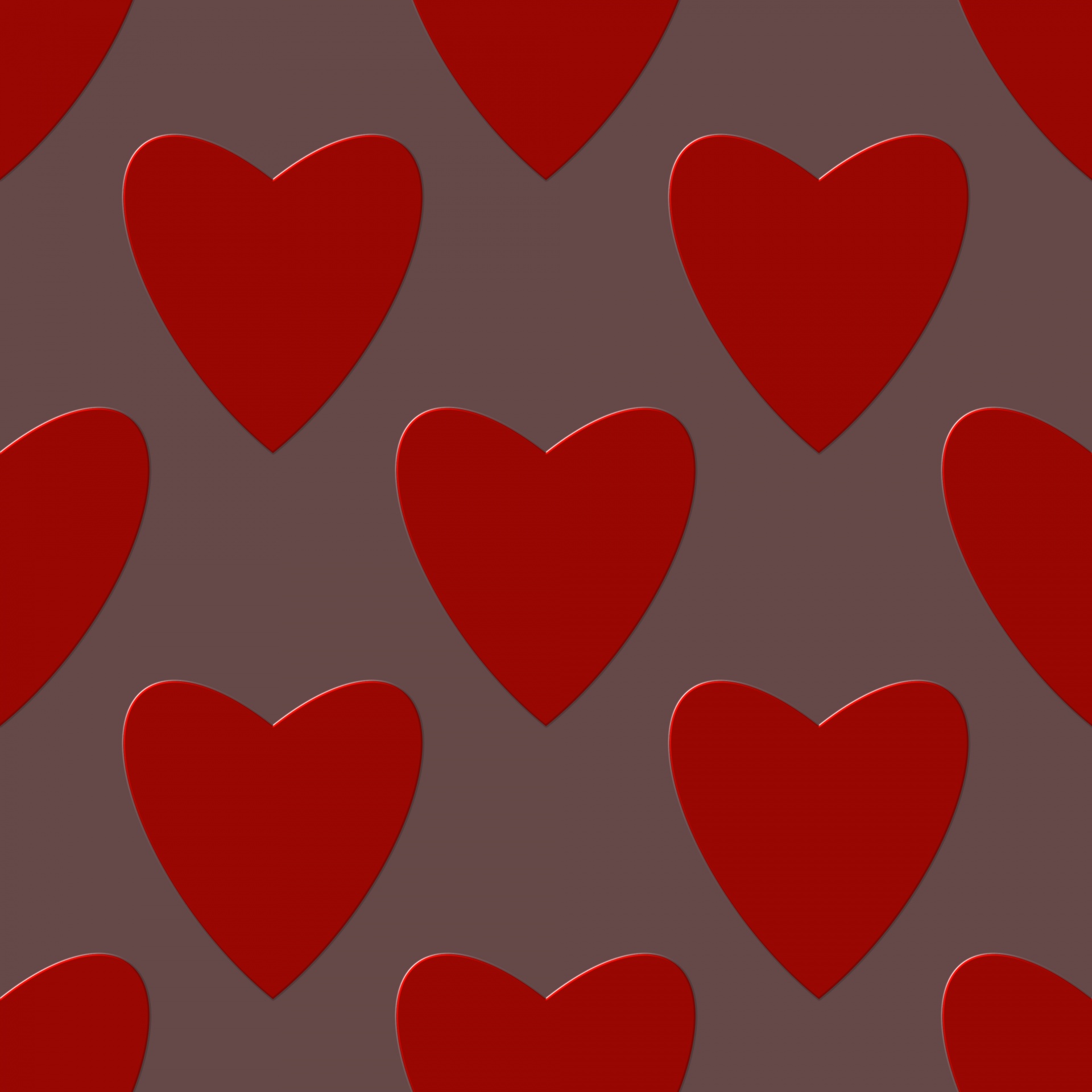 hearts red shape free photo