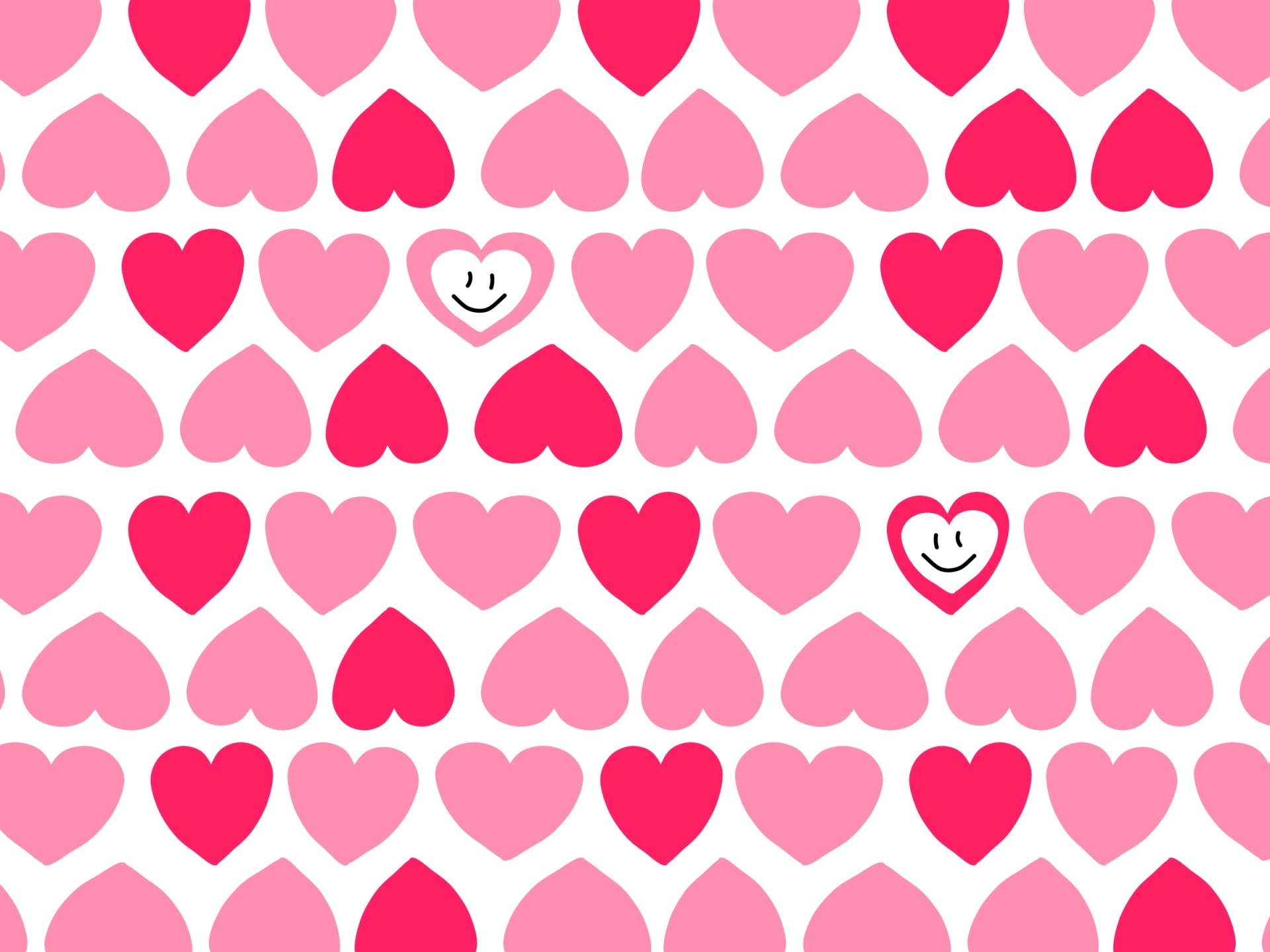 hearts pattern pink free photo