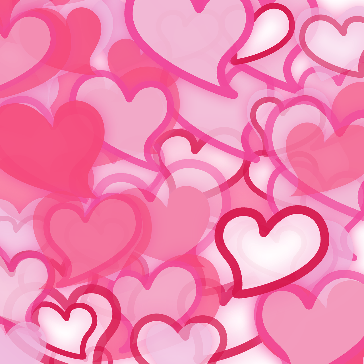 hearts wallpaper pink free photo