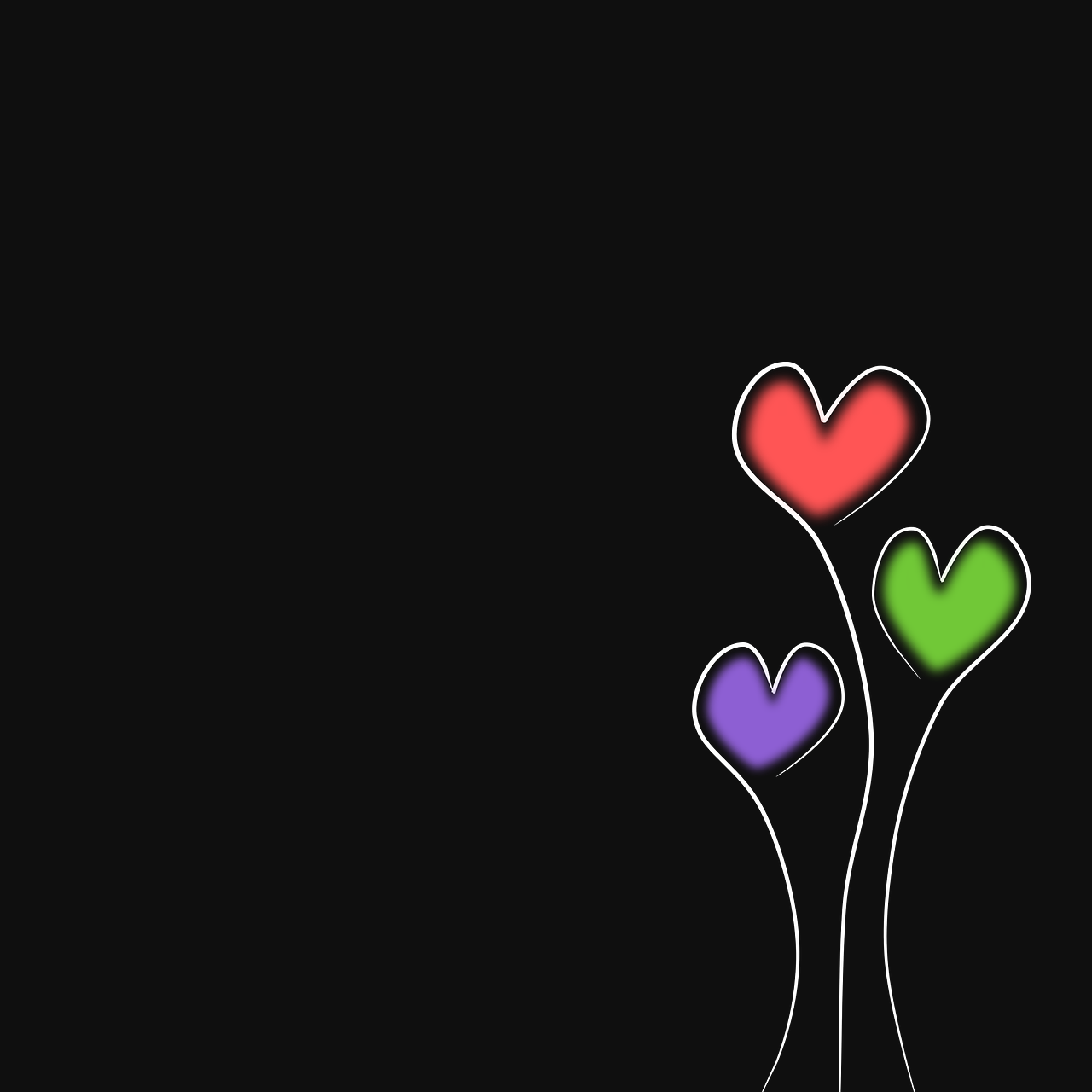 hearts colors background free photo