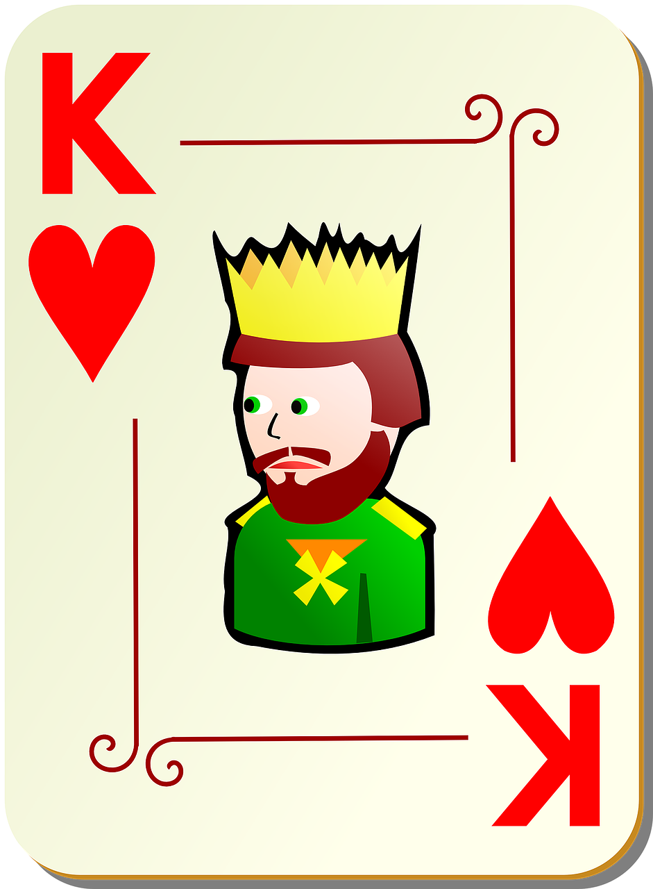hearts king poker free photo