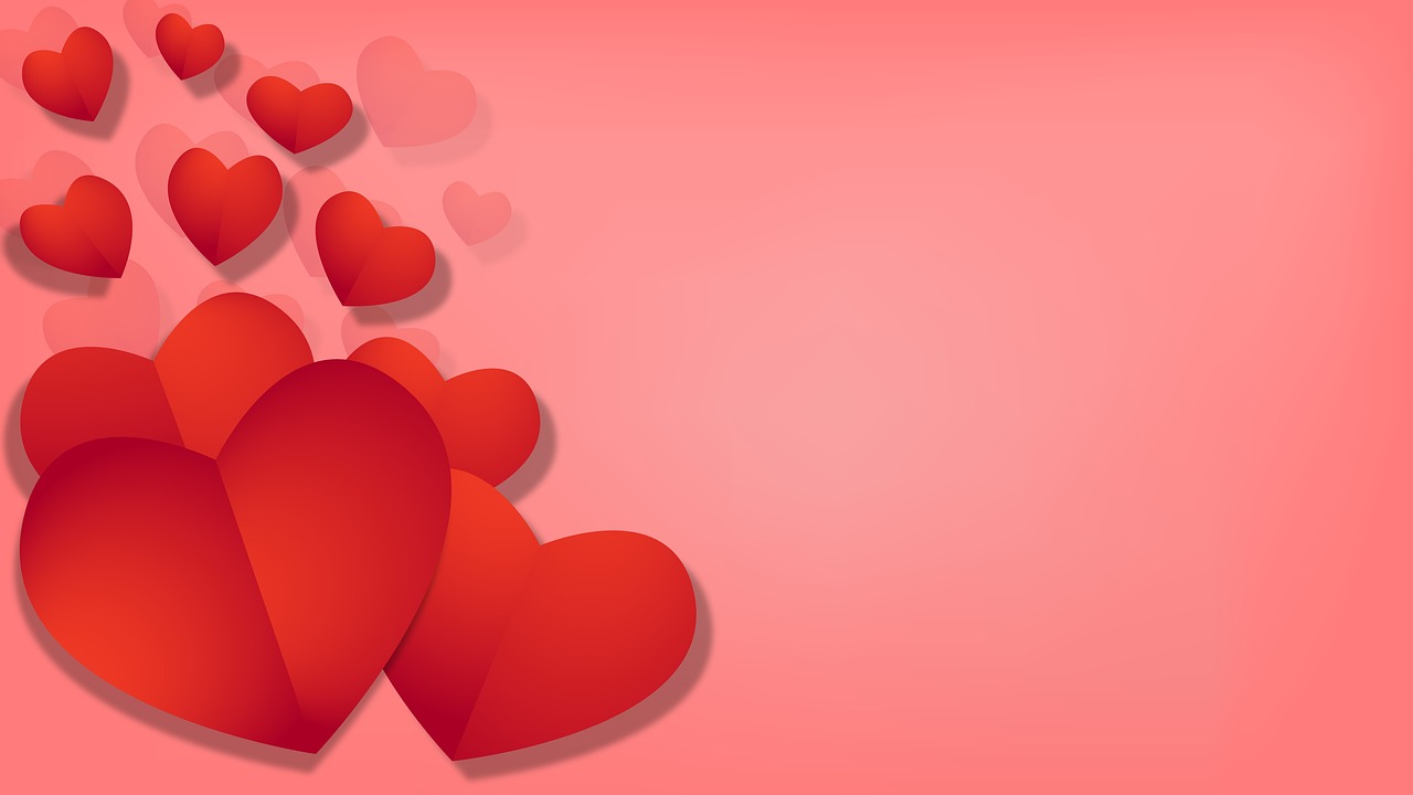 hearts love wallpaper free photo