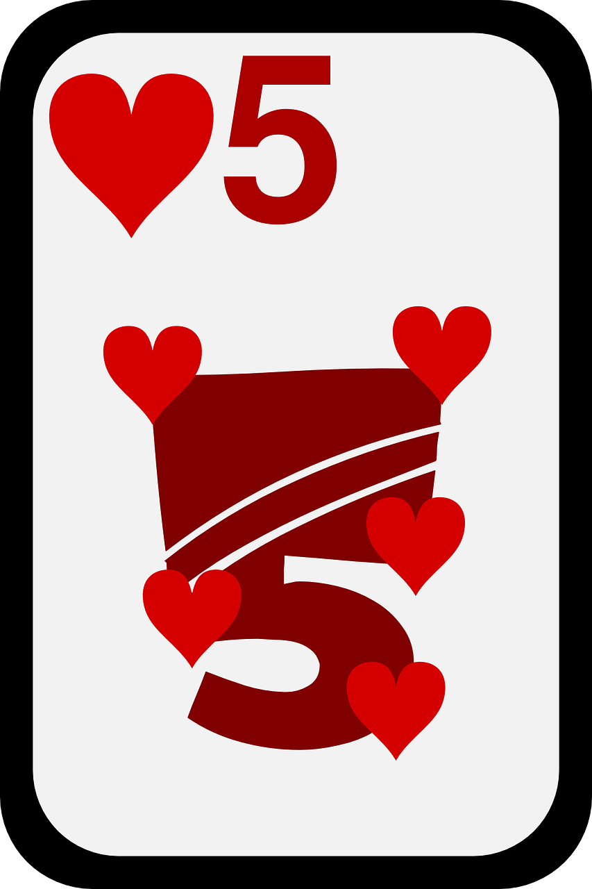 hearts five poker free photo