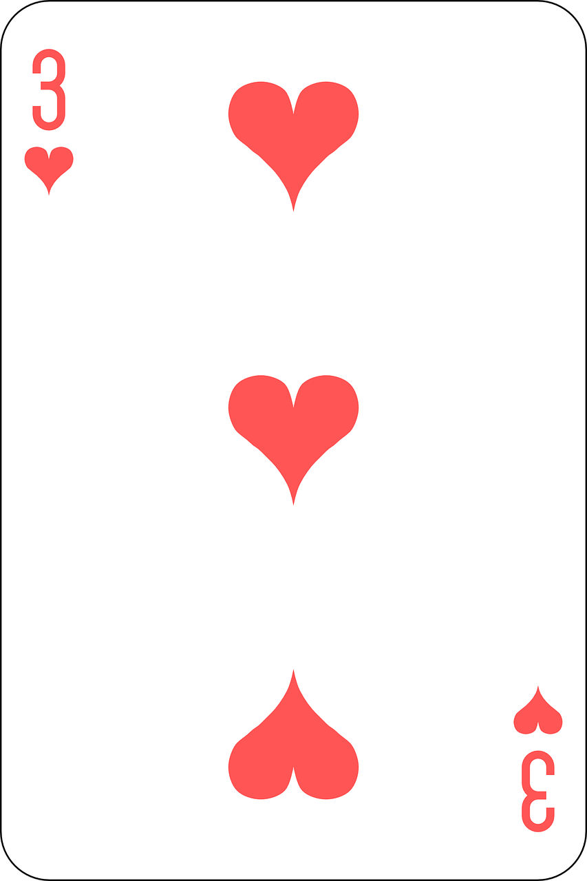 hearts three deck free photo