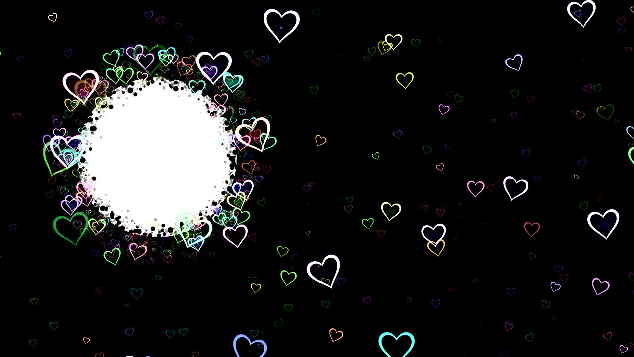 hearts frame background clipart free photo