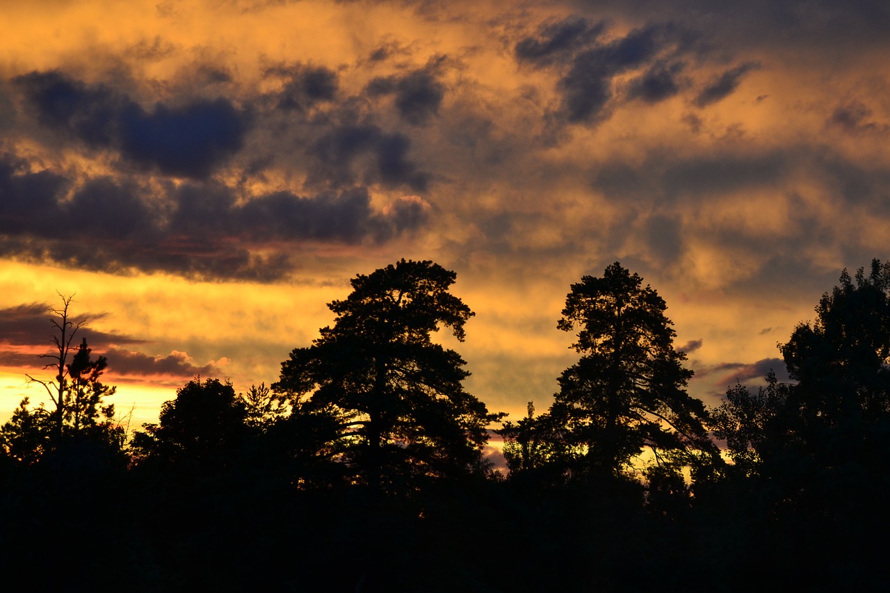 sky sunset the dramatic free photo