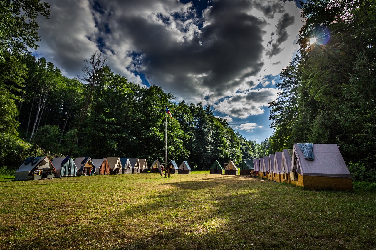 heaven tents camp free photo