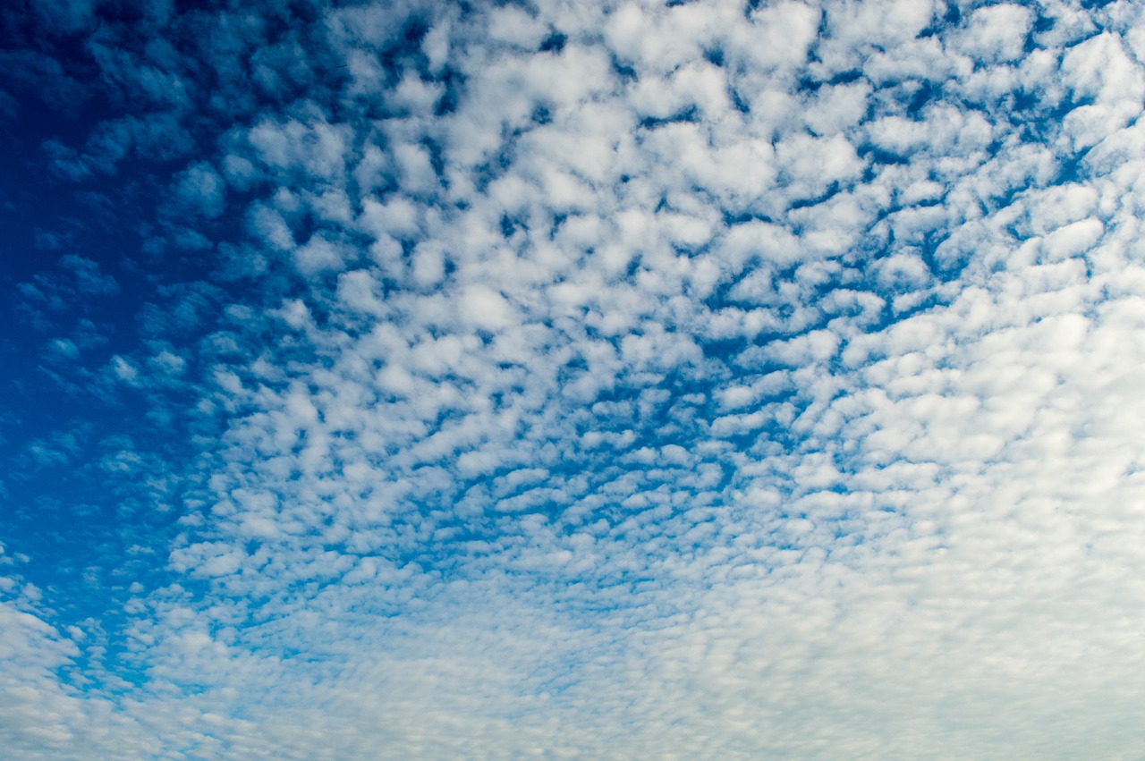 heaven clouds blue free photo