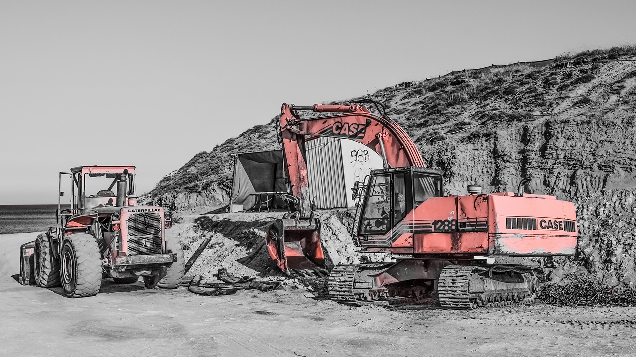 heavy machines bulldozer digger free photo