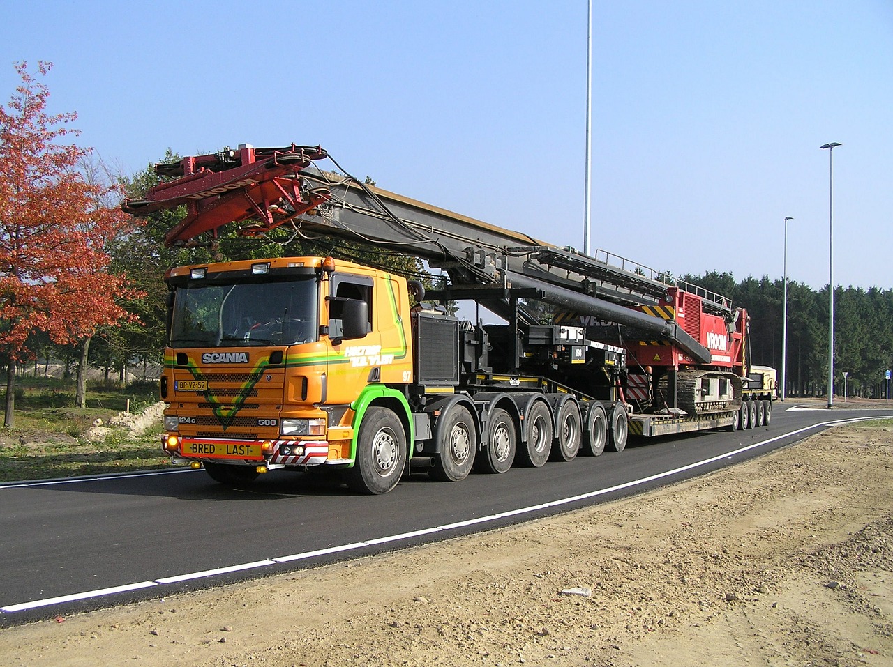 heavy transport truck scania free photo