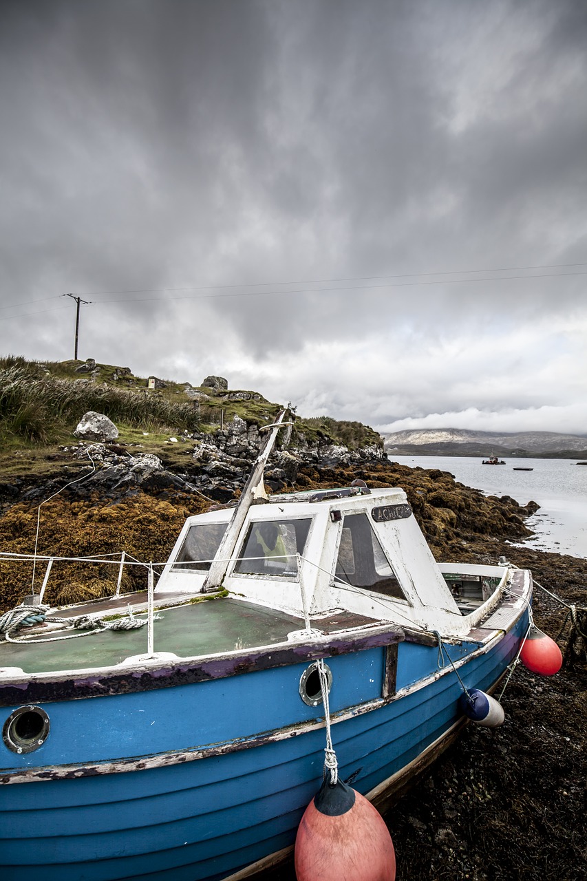 hebrides harris boat free photo