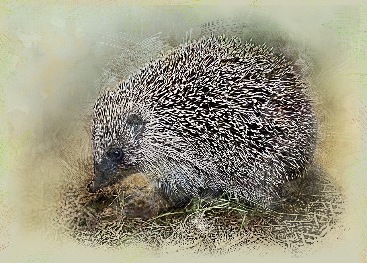 hedgehog crew cut animal free photo