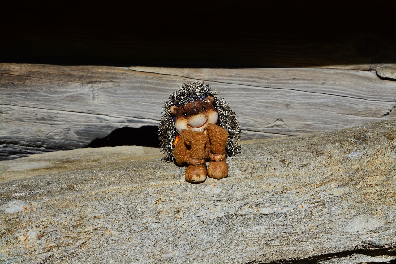 hedgehog figure stone free photo