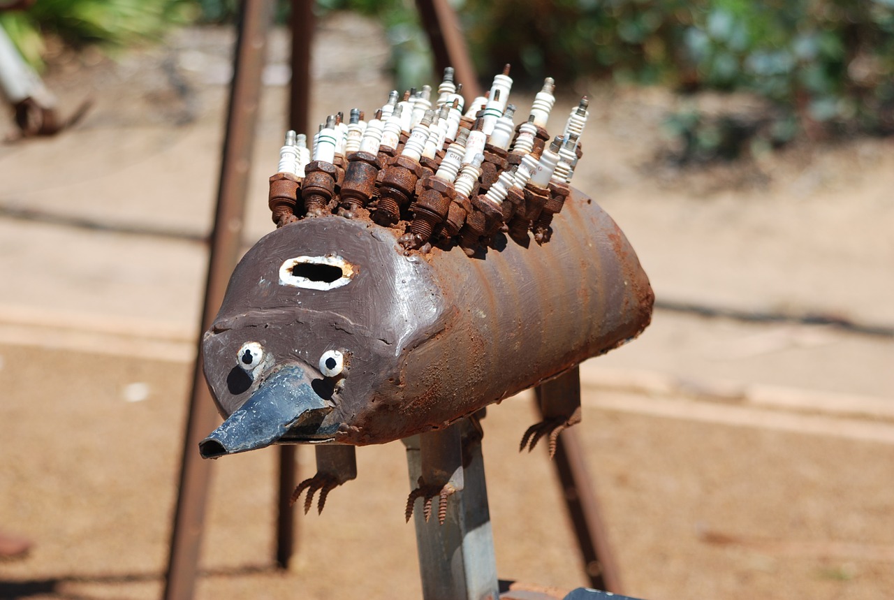 hedgehog sculpture art free photo