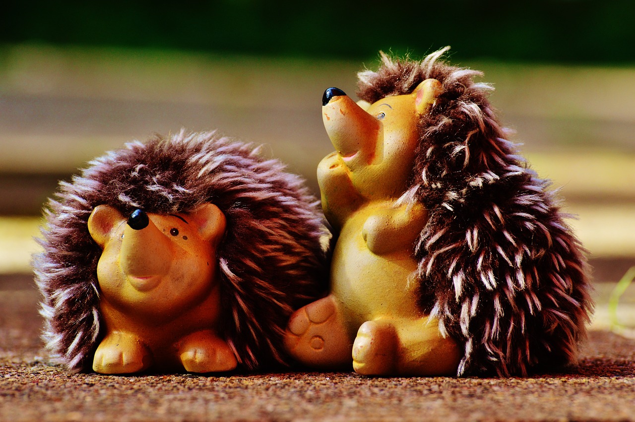 hedgehog ceramic plush free photo