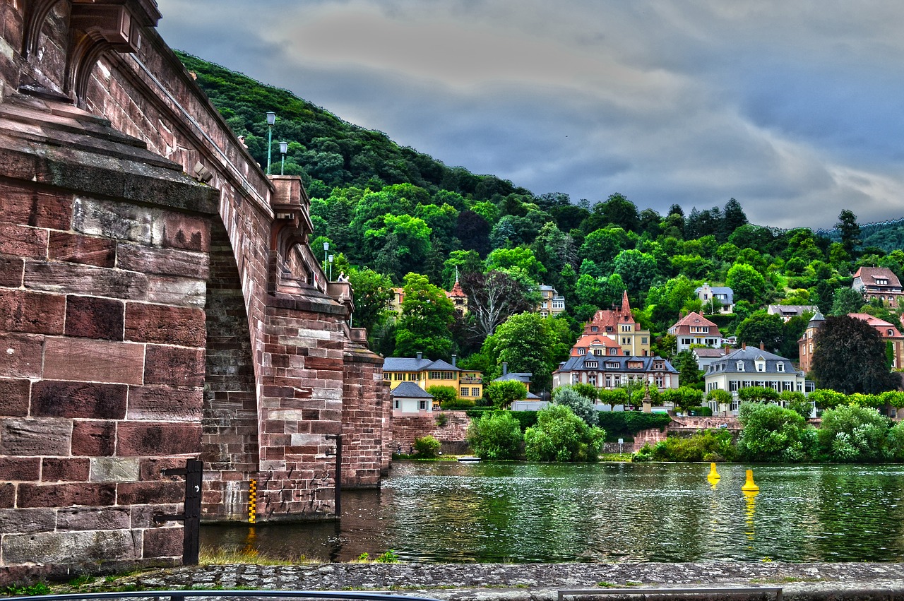 heidelberg bridge neckar free photo