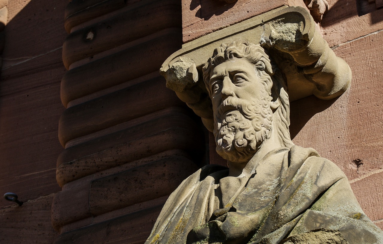 heidelberg castle statue free photo