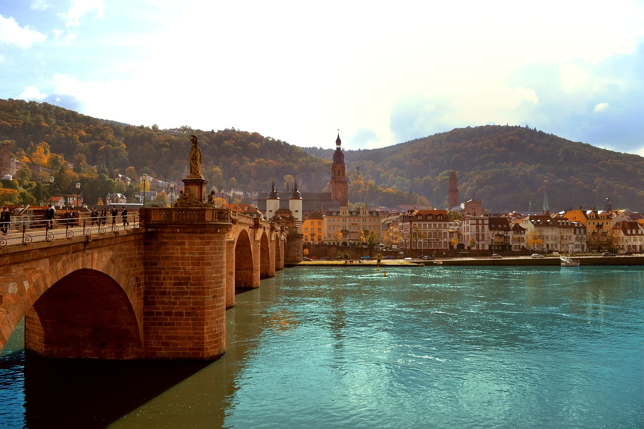 heidelberg bridge landscape free photo