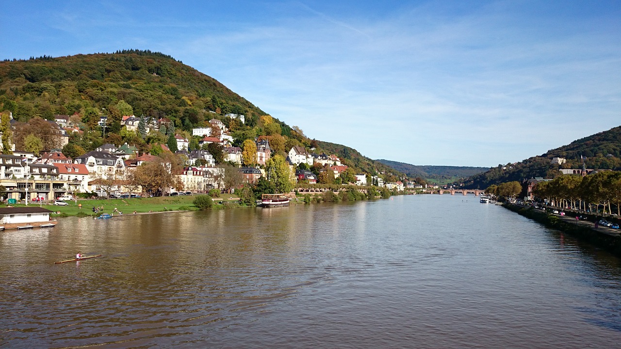 heidelberg neckar river free photo