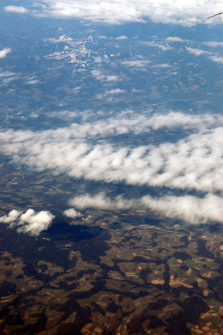 height clouds land free photo