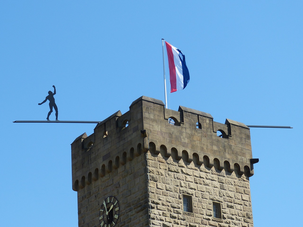 heilbronn tower silhouette free photo