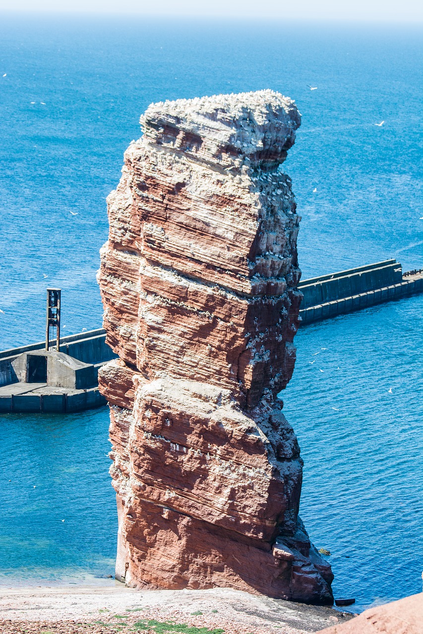 helgoland rock north sea free photo