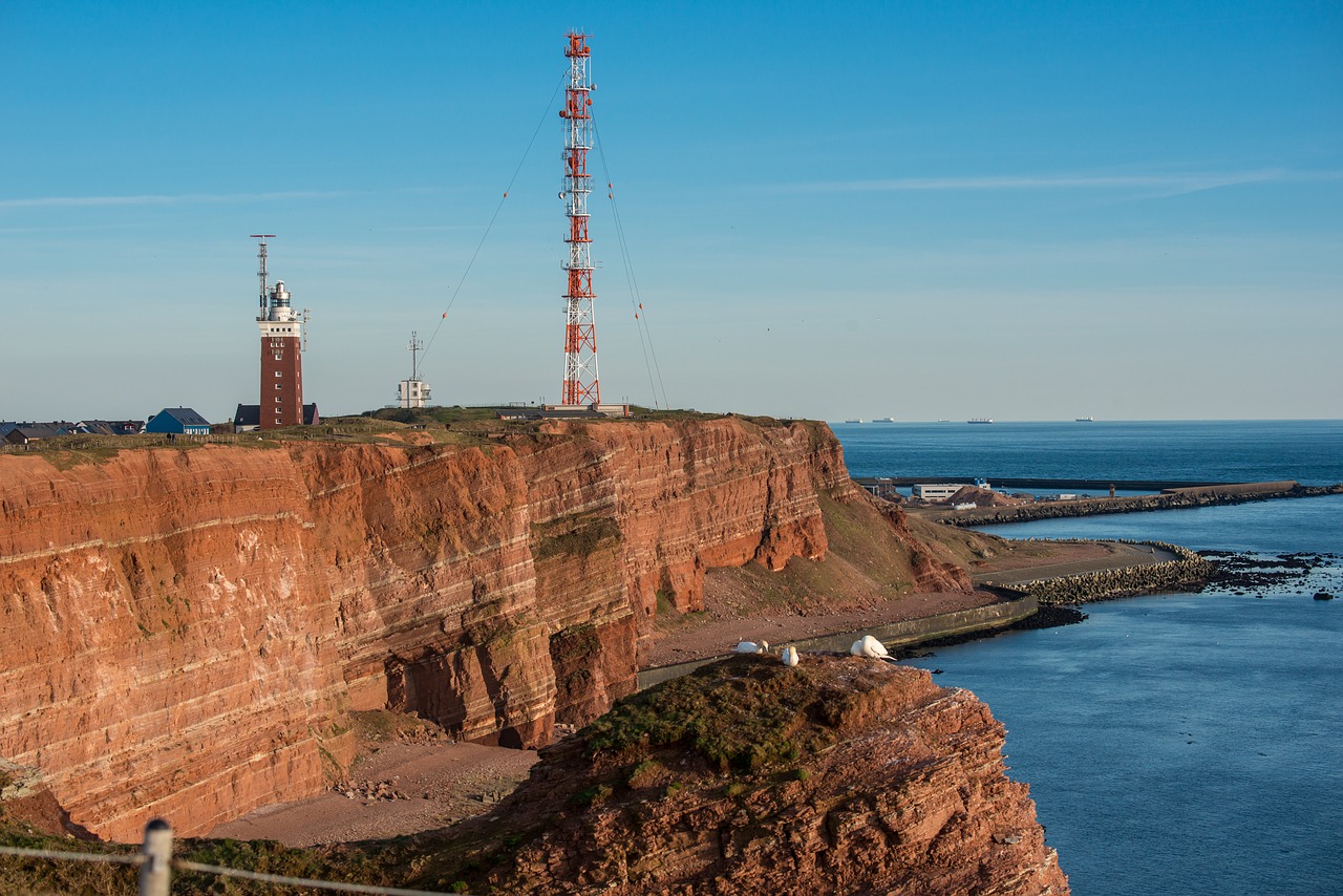 helgoland island sea island free photo