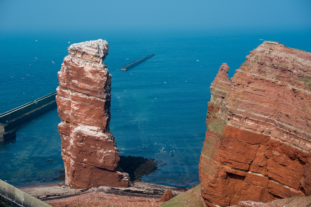 helgoland lange anna sea island free photo