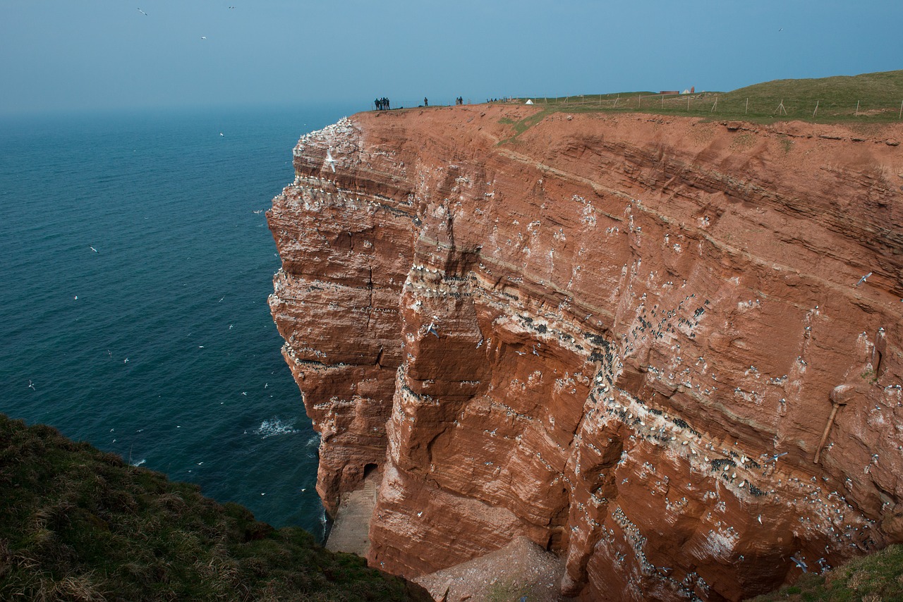 helgoland cliffs sea island free photo