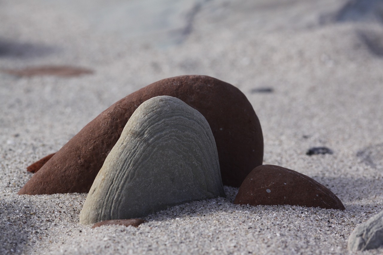 helgoland  stones  sea free photo