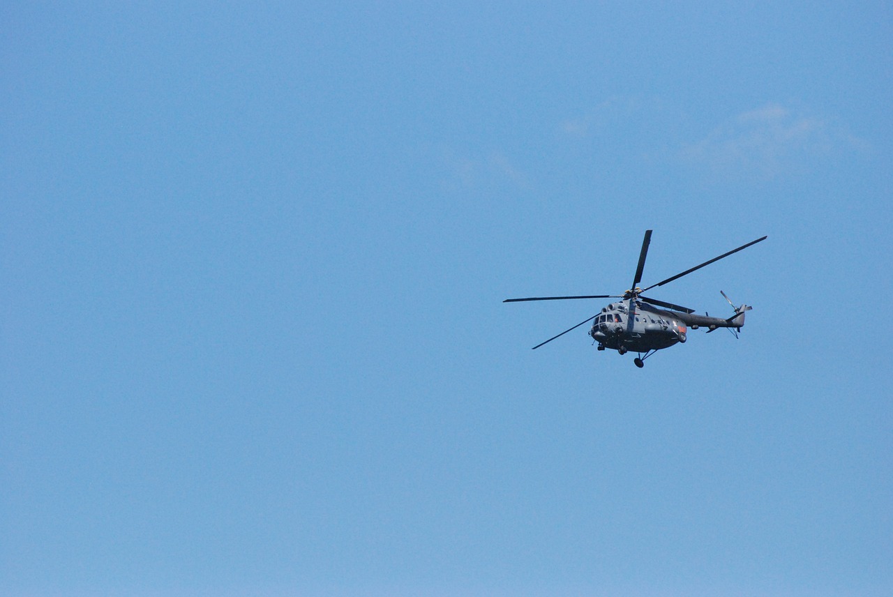 helicopter fly sky free photo