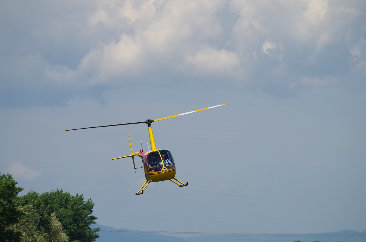 helicopter fly the clouds free photo