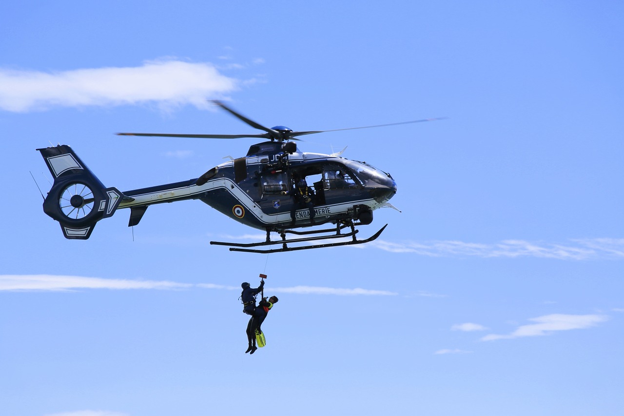 helicopter driver national gendarmerie free photo