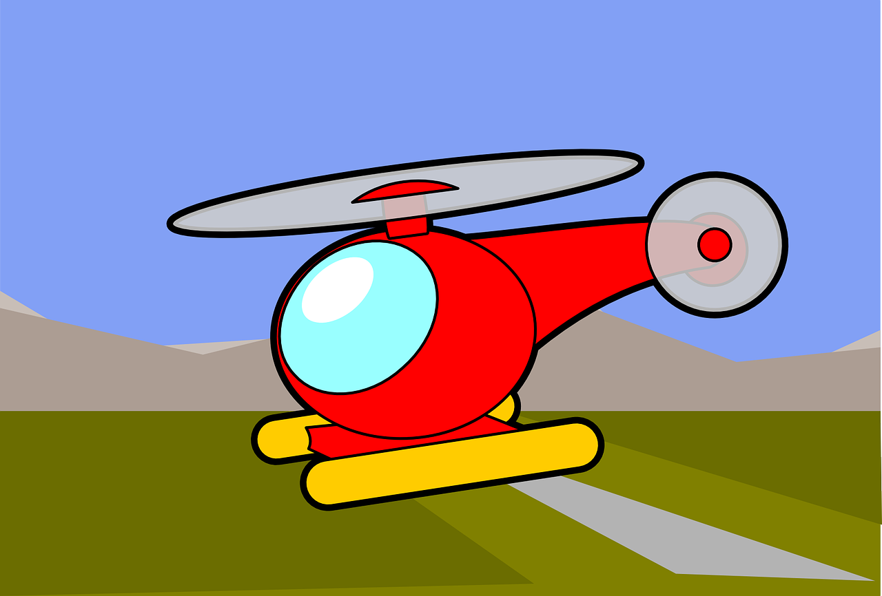helicopter red colouring book free photo