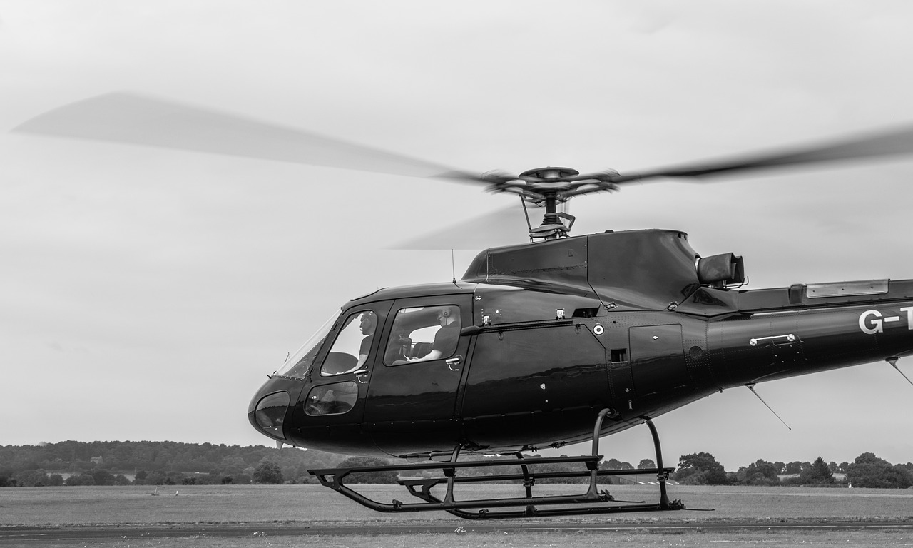 helicopter take off rotor blades free photo