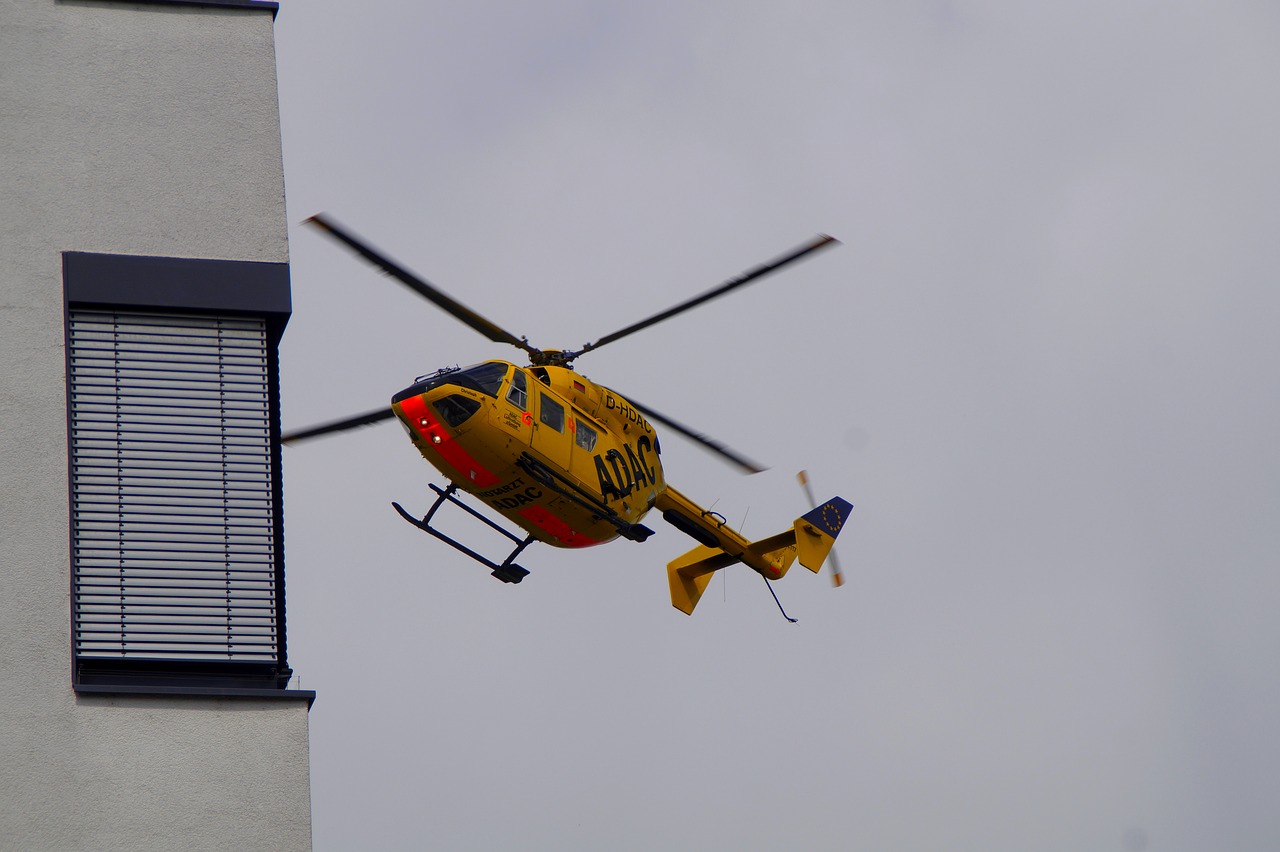 helicopter rescue adac free photo