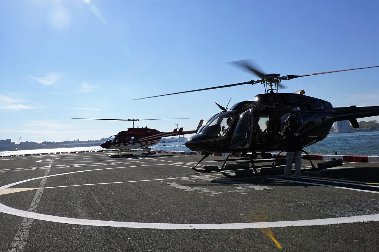 helicopter new york flight free photo