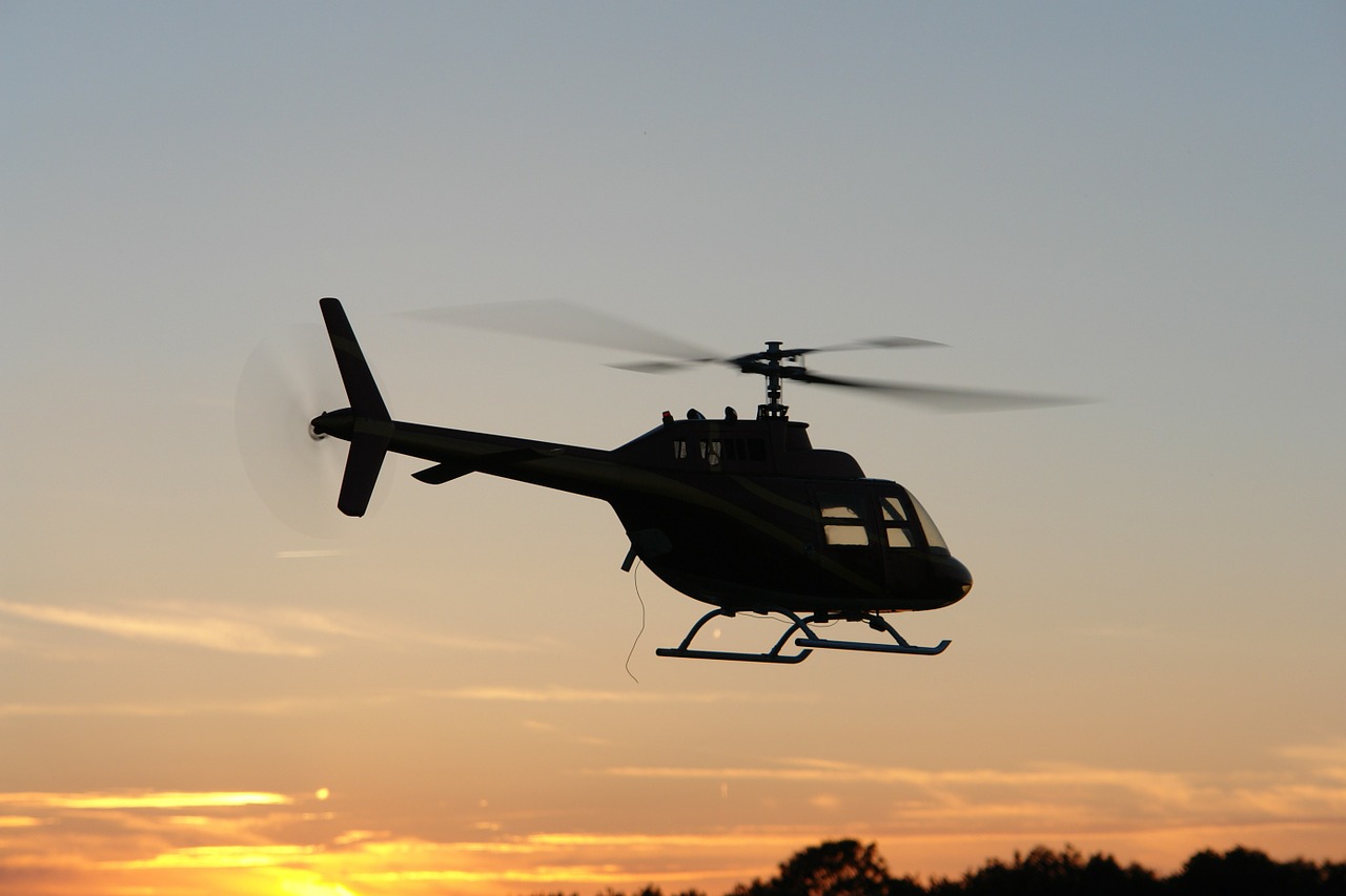 helicopter model evening free photo