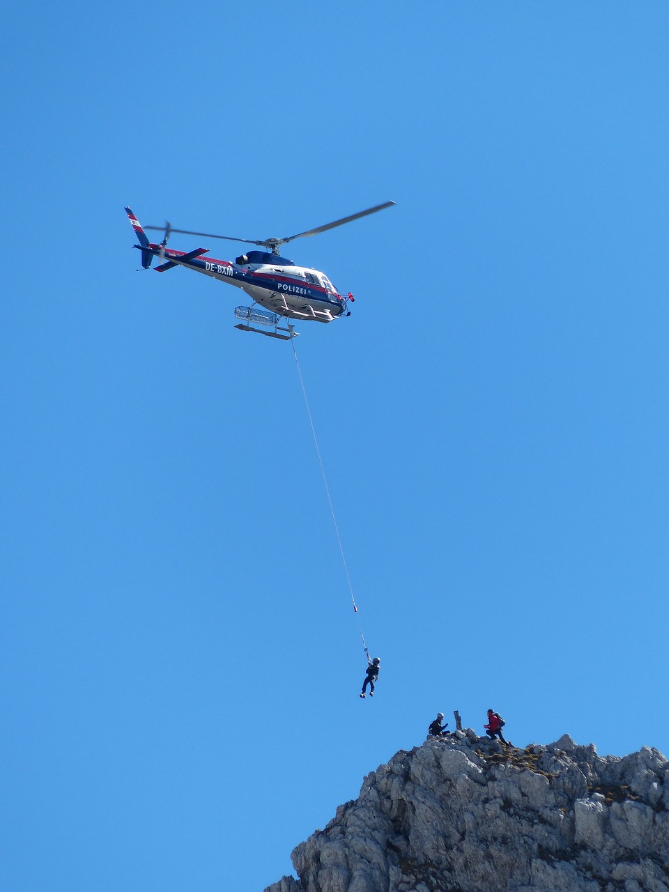 helicopter police mountain rescue free photo