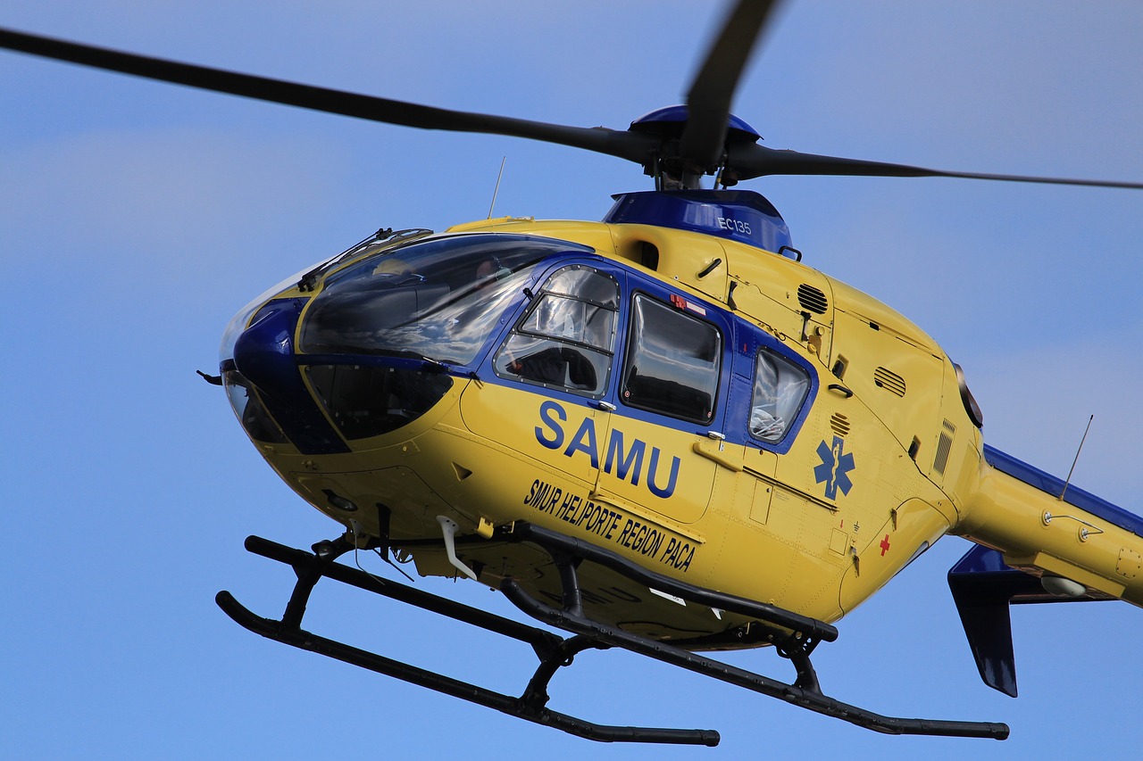 helicopter samu emergency free photo