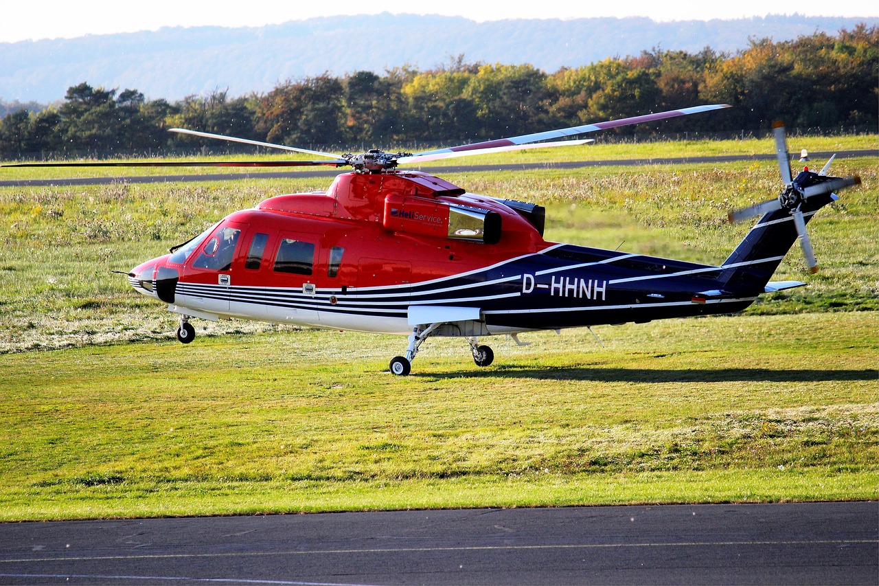 helicopter airport flight free photo