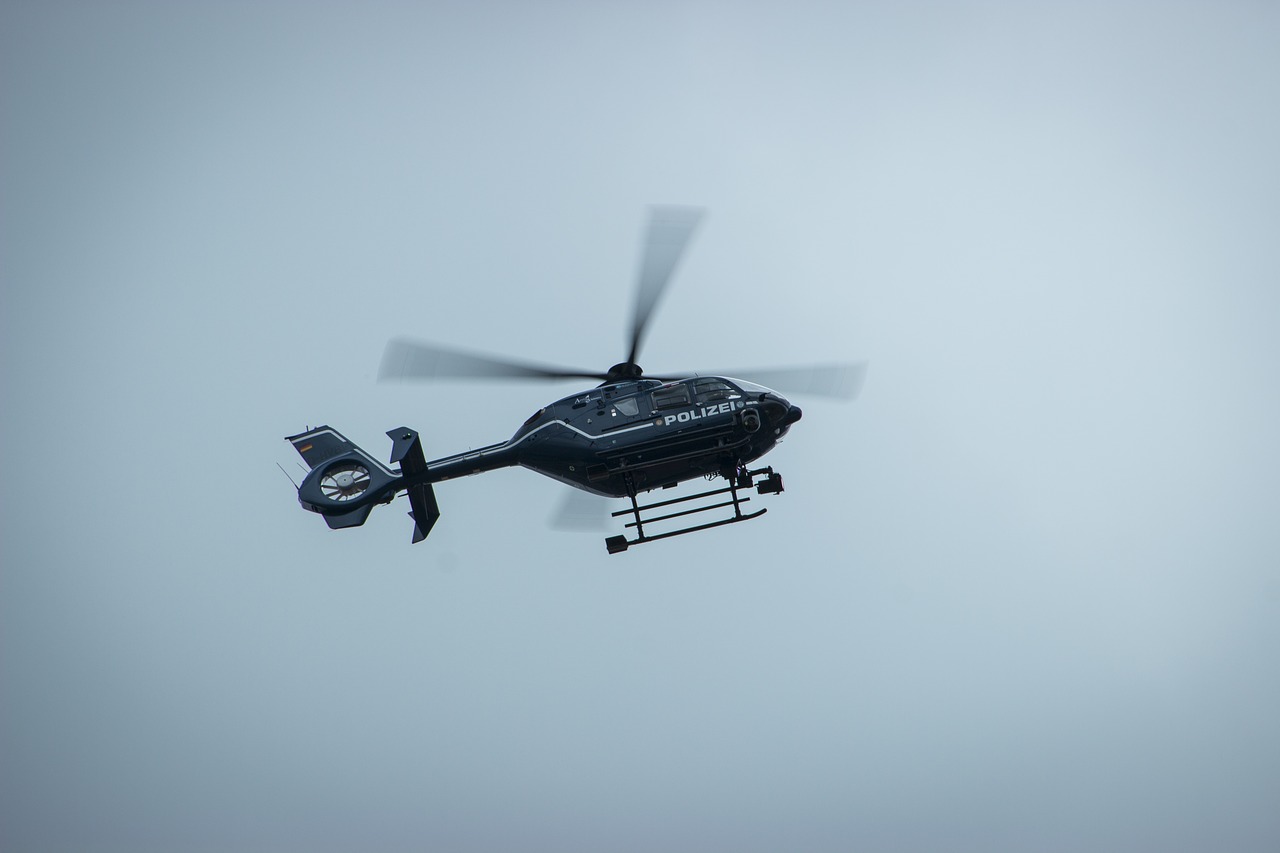 helicopter police air free photo