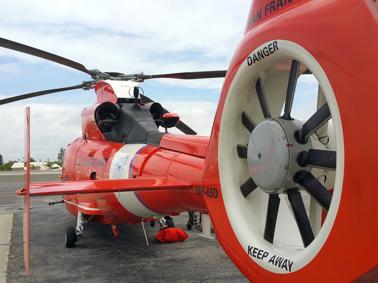 helicopter coast guard rescue free photo