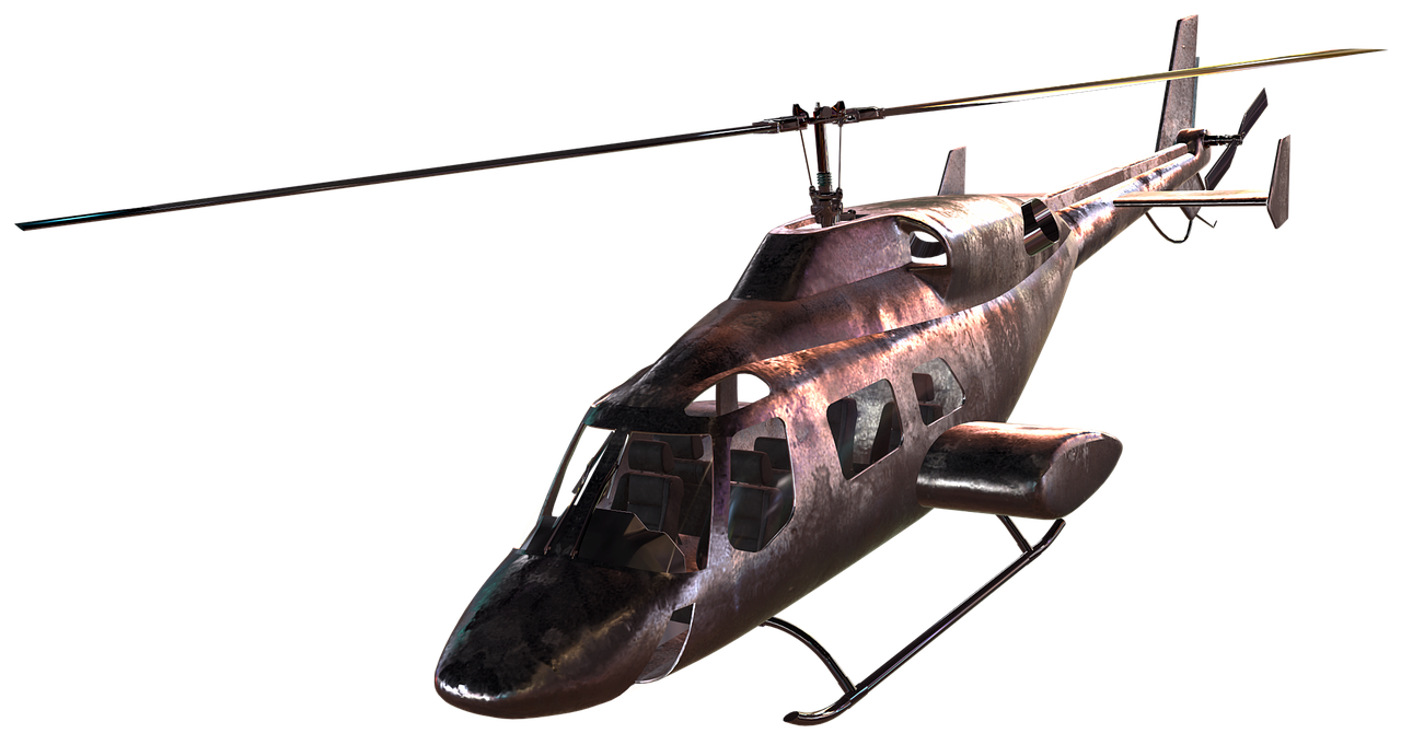helicopter render 3d free photo