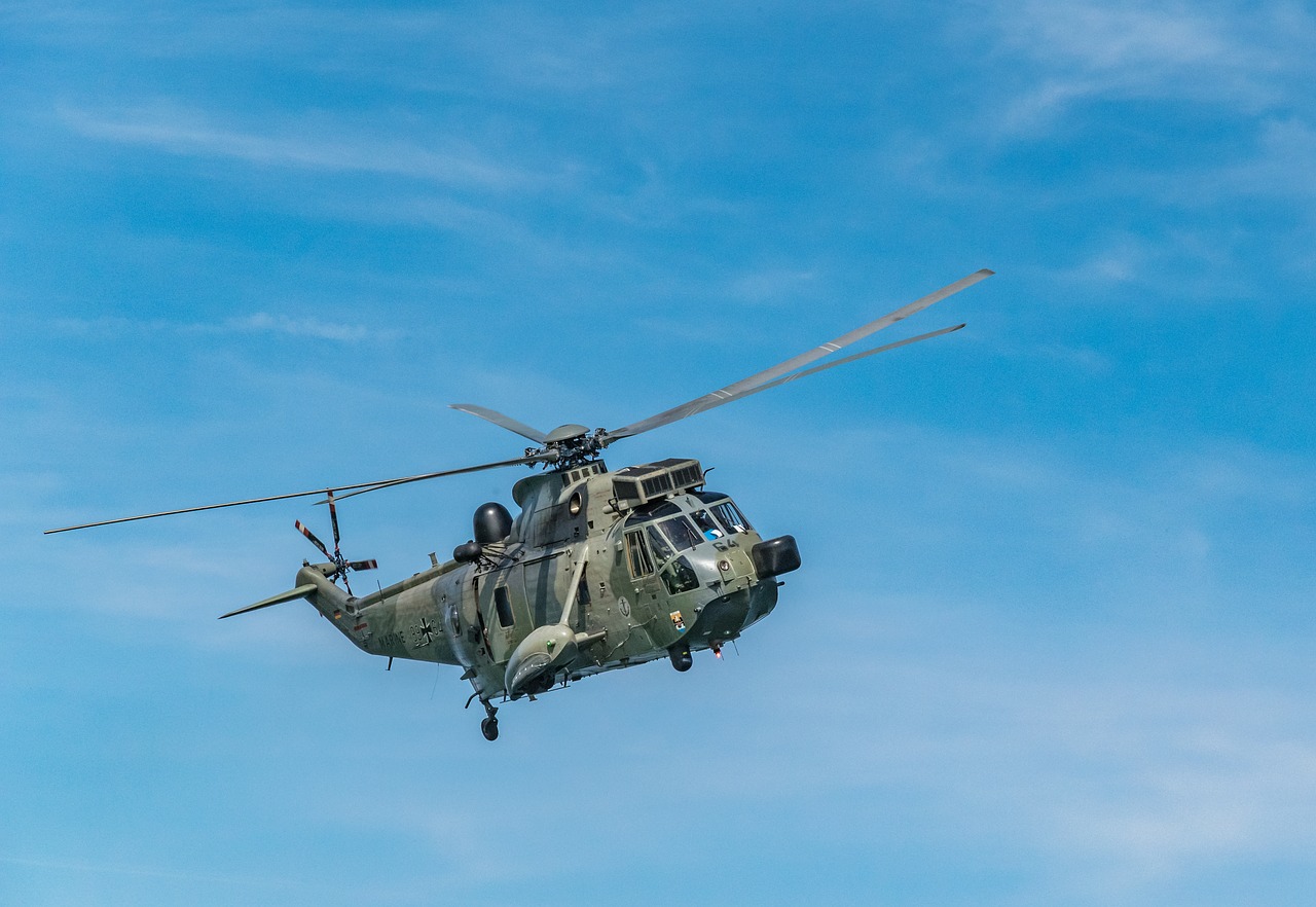 helicopter  military  sky free photo