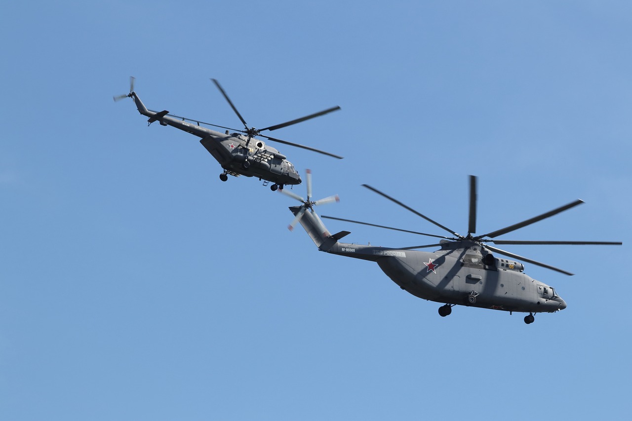 helicopter  russia  moscow free photo