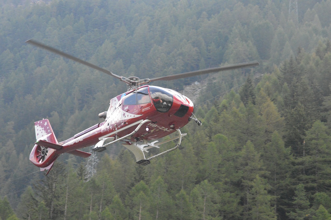 helicopter  air zermatt  zermatt free photo