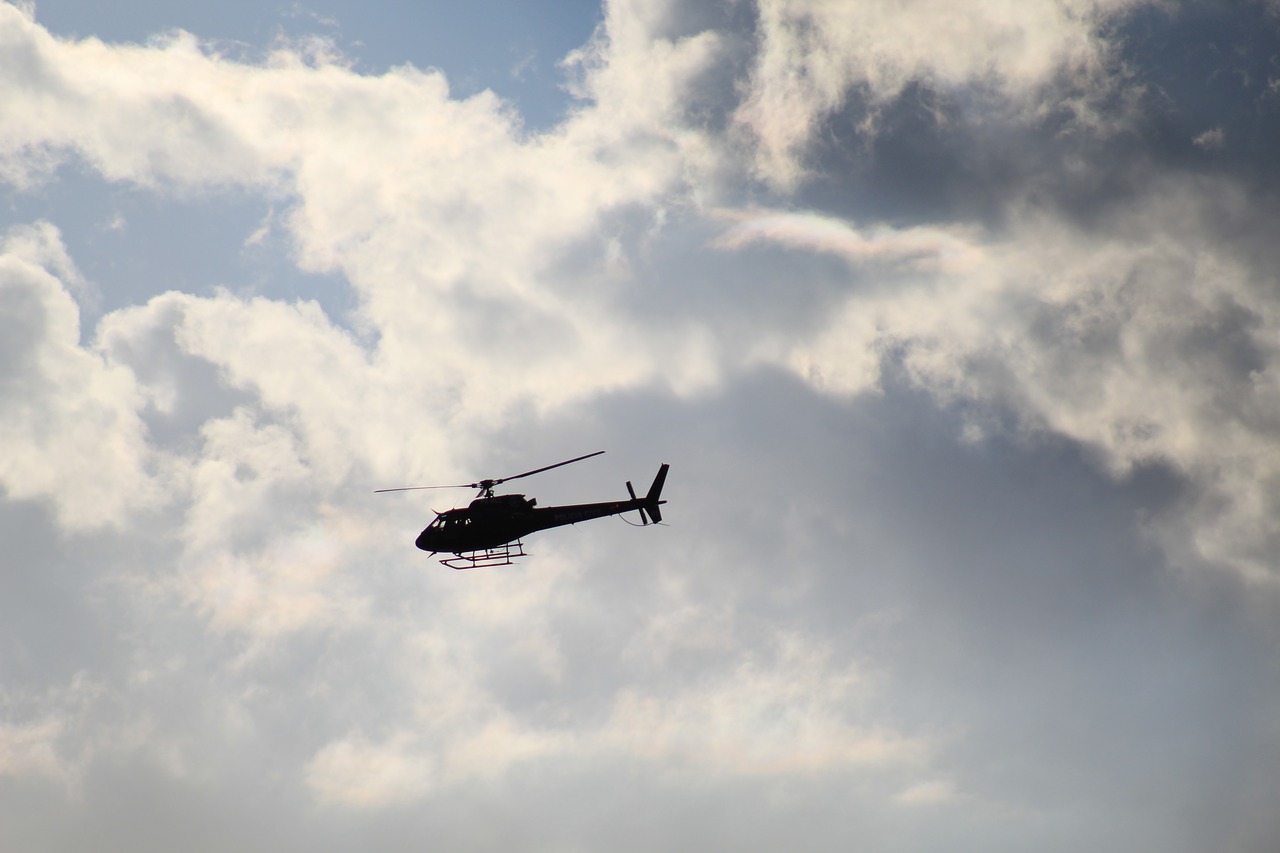helicopter  sky  flight free photo
