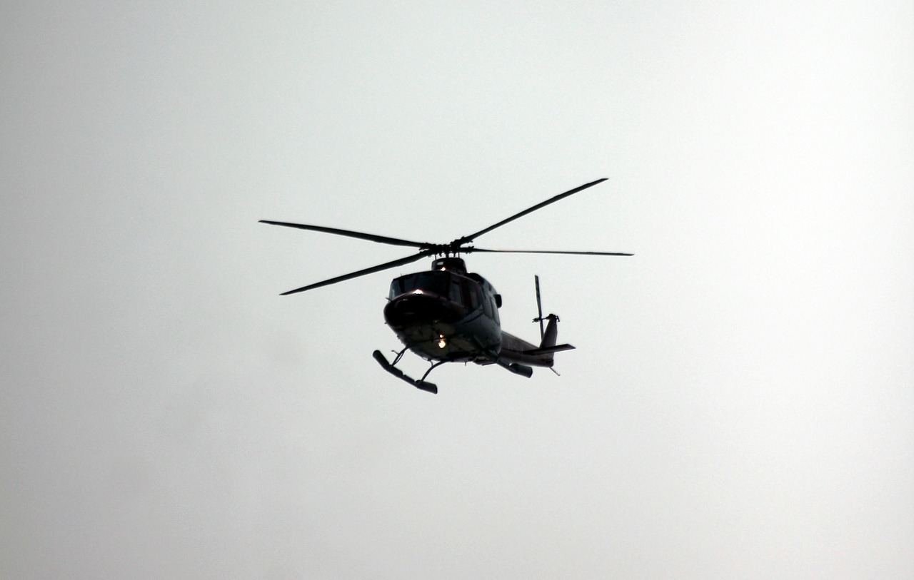 helicopter vehicles air traffic free photo