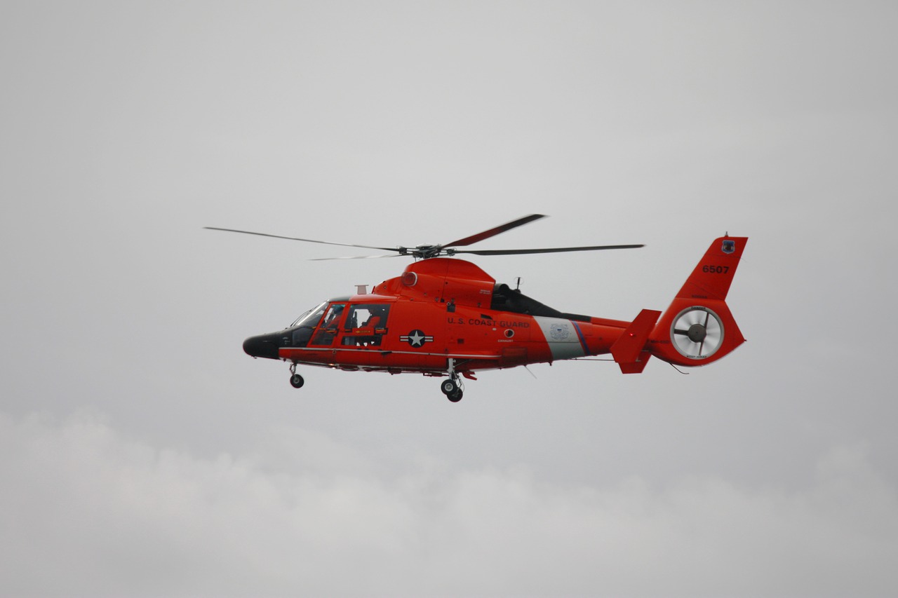 helicopter  coast guard  copter free photo